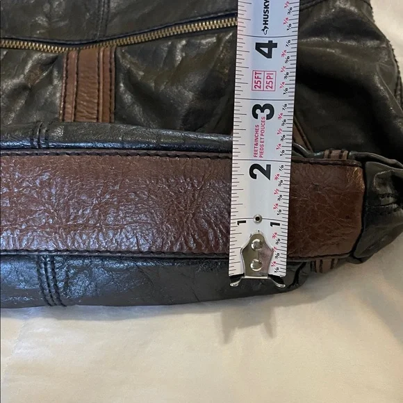Fossil |Heritage |"Long Live Vintage"|Two-Tone | Leather |Crossbody/Shoulder Bag - Picture 15 of 16